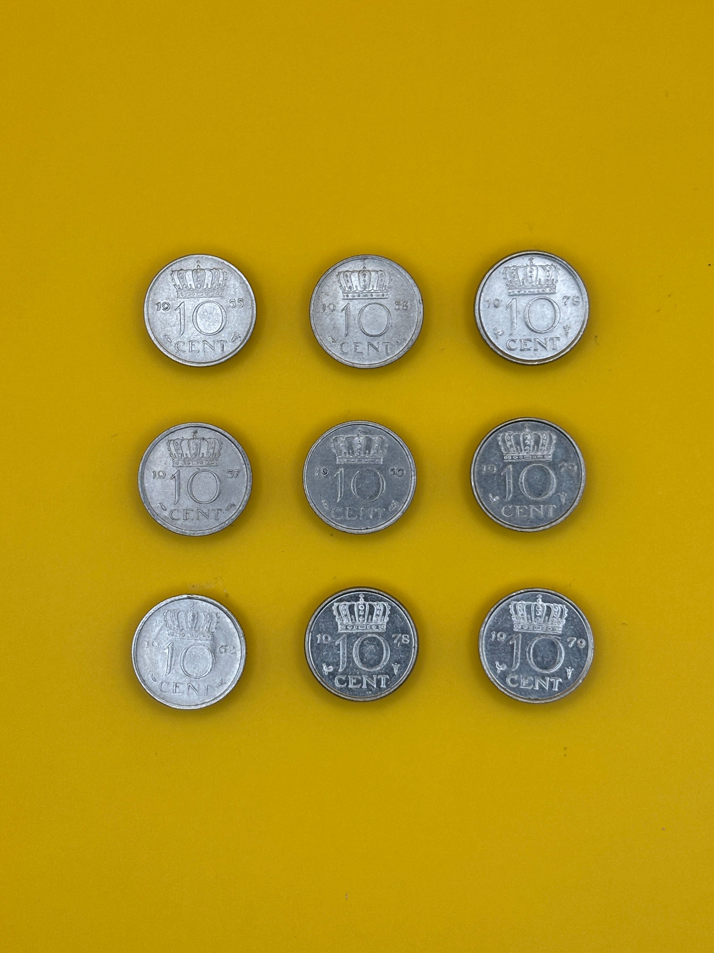 Dubbeltje - Juliana (set van 9)